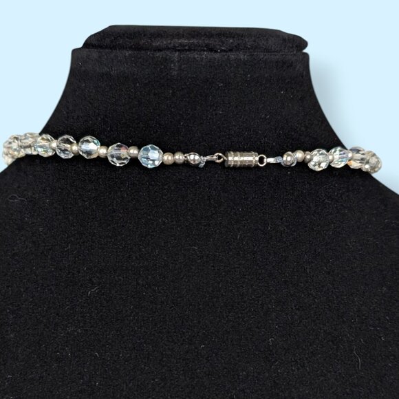 V. AB Crystal Choker Necklace - Picture 4 of 5